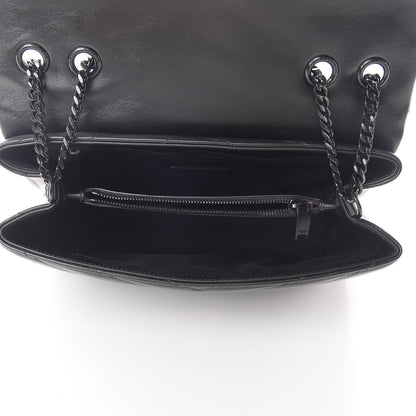 Saint Laurent Calfskin Y Quilted Monogram Medium Loulou Chain Satchel Black 5 of 11