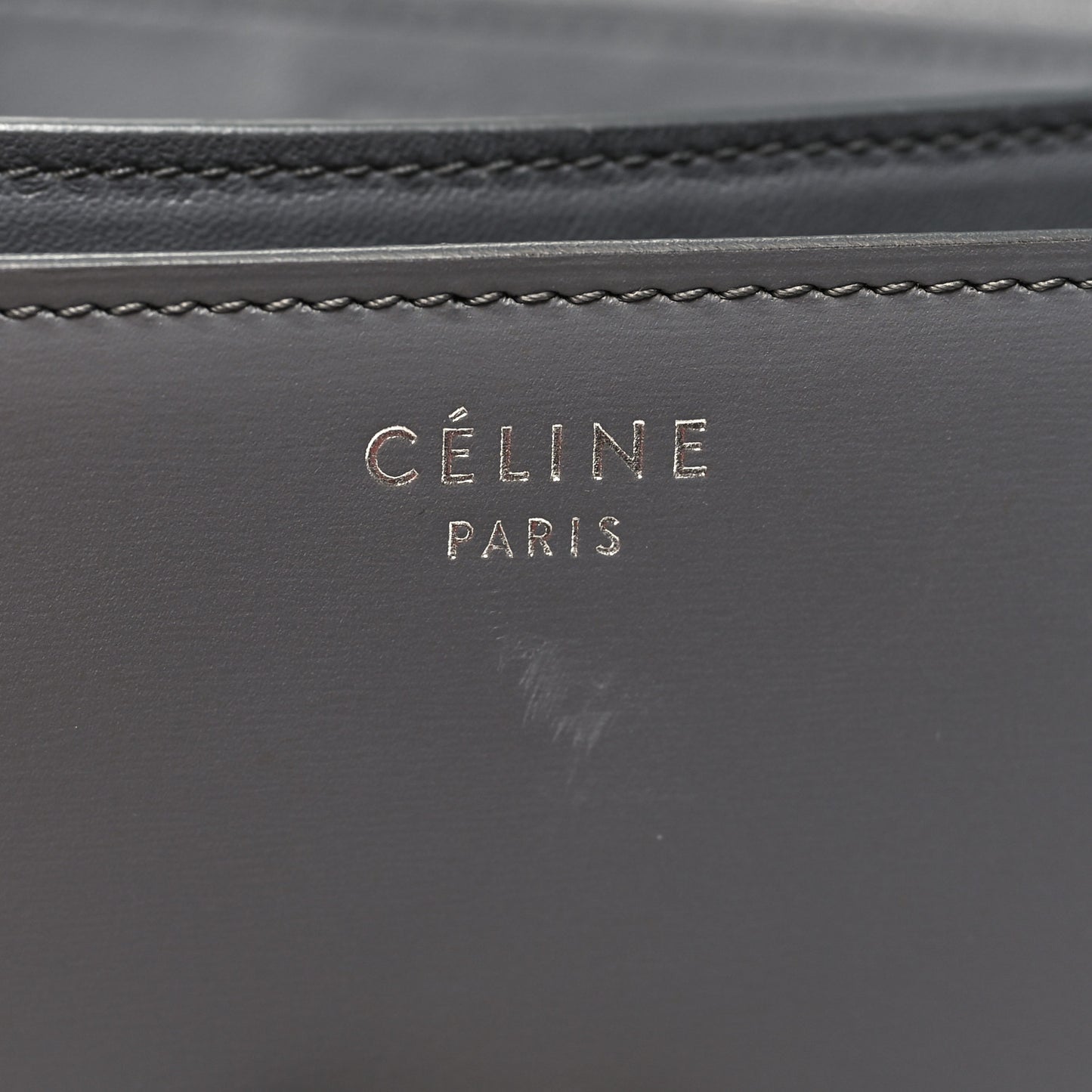 Box Calfskin Medium Classic Box Flap Bag Light Charcoal