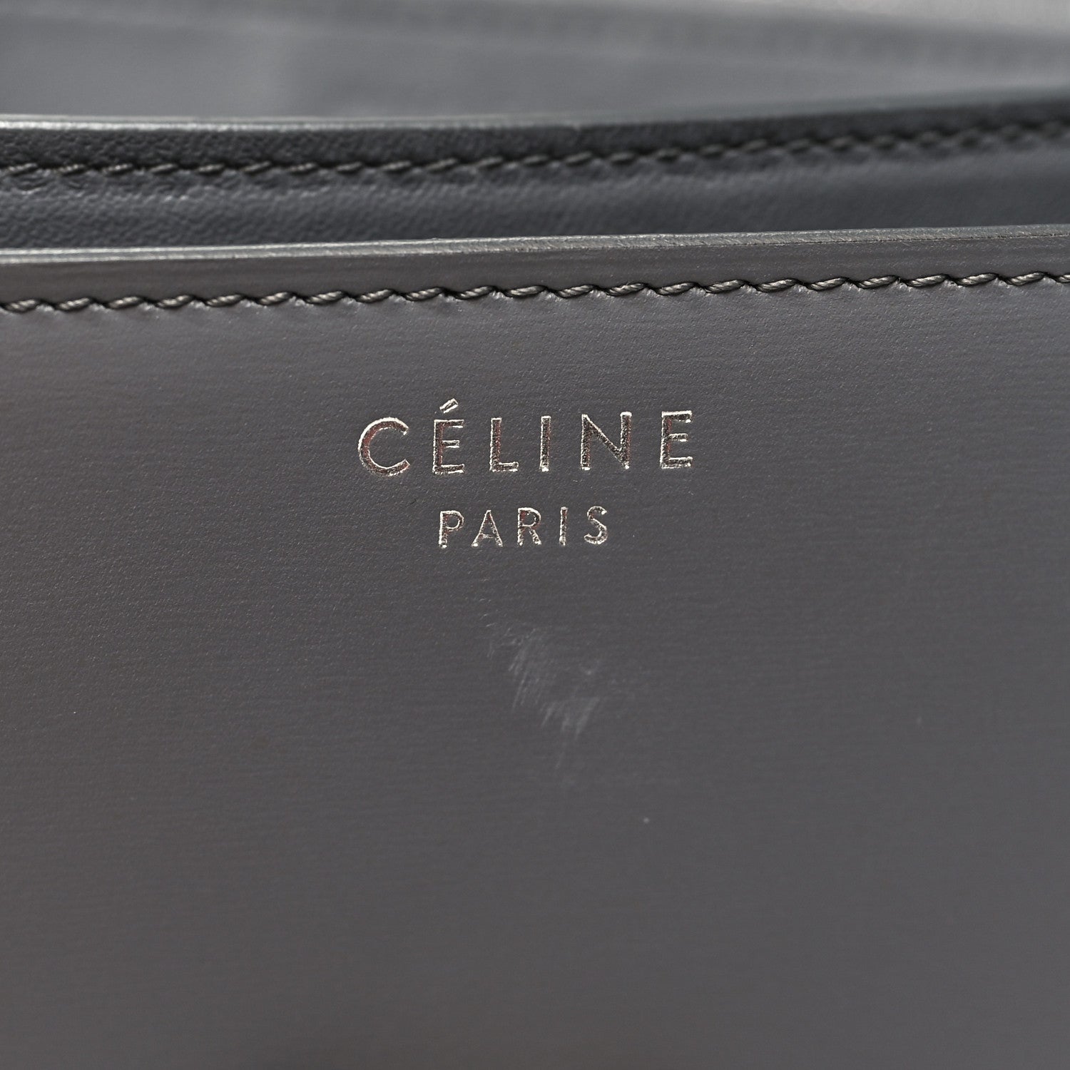 Celine Box Calfskin Medium Classic Box Flap Bag Light Charcoal 7 of 11