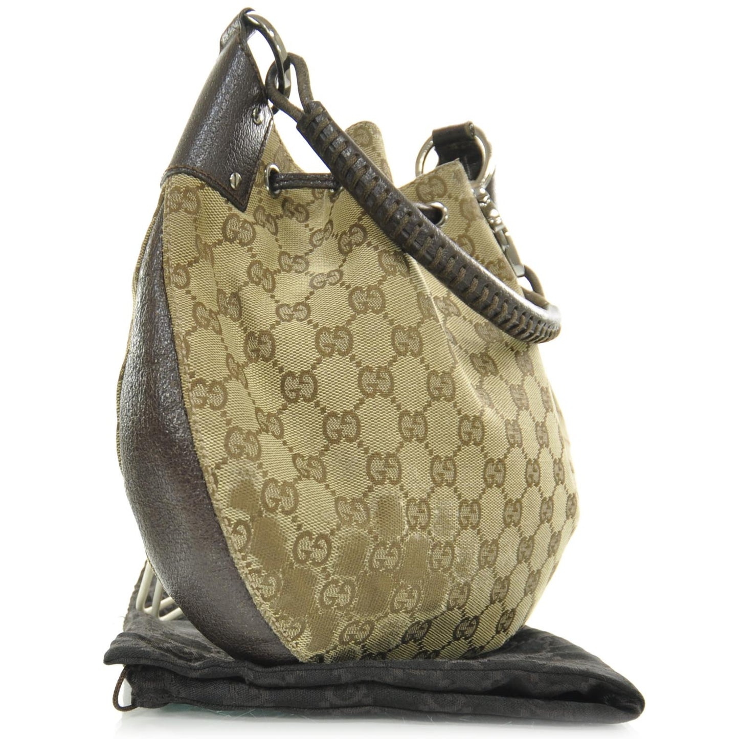 Monogram Drawstring Hobo Ebony