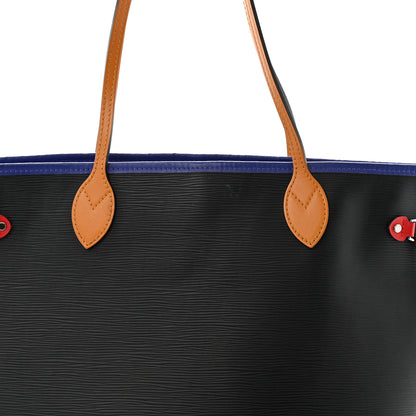 Louis Vuitton Epi Neverfull MM Noir Figue Safran 5 of 14