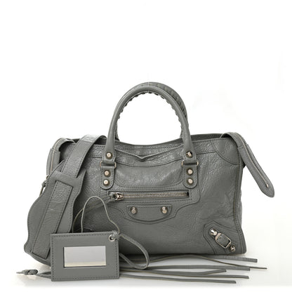 Balenciaga Agneau Classic Silver Hardware S City Gris Haussmannien 3 of 11