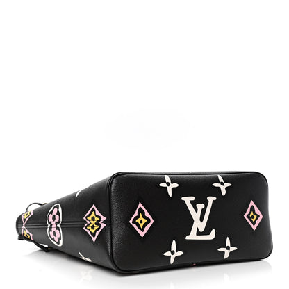 Louis Vuitton Monogram Giant Wild At Heart Neverfull MM Black 3 of 4