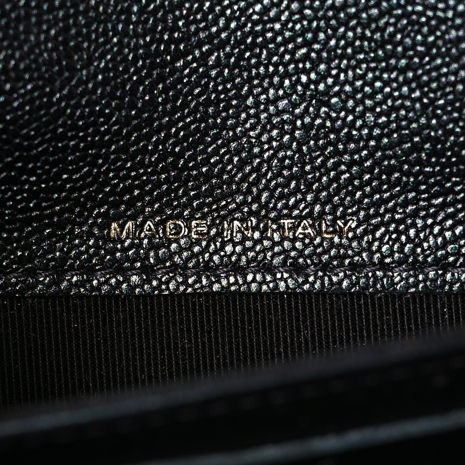 Chanel Iridescent Caviar Quilted Large Gusset Flap Wallet Black 7 of 9