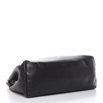 Gucci Pebbled Calfskin Medium Soho Chain Shoulder Bag Black 4 of 18