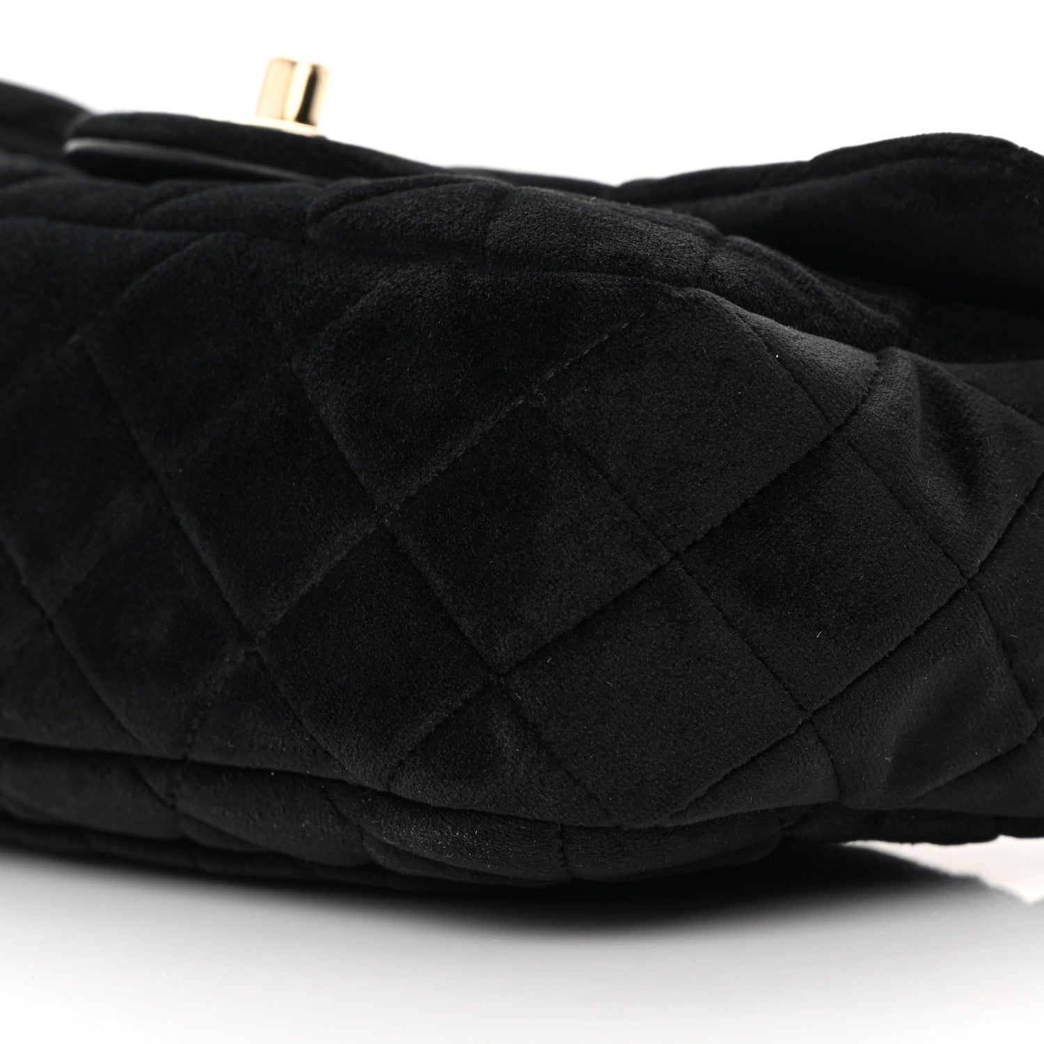 Chanel Velvet Quilted Mini Rectangular Pearl Crush Flap Black 10 of 13