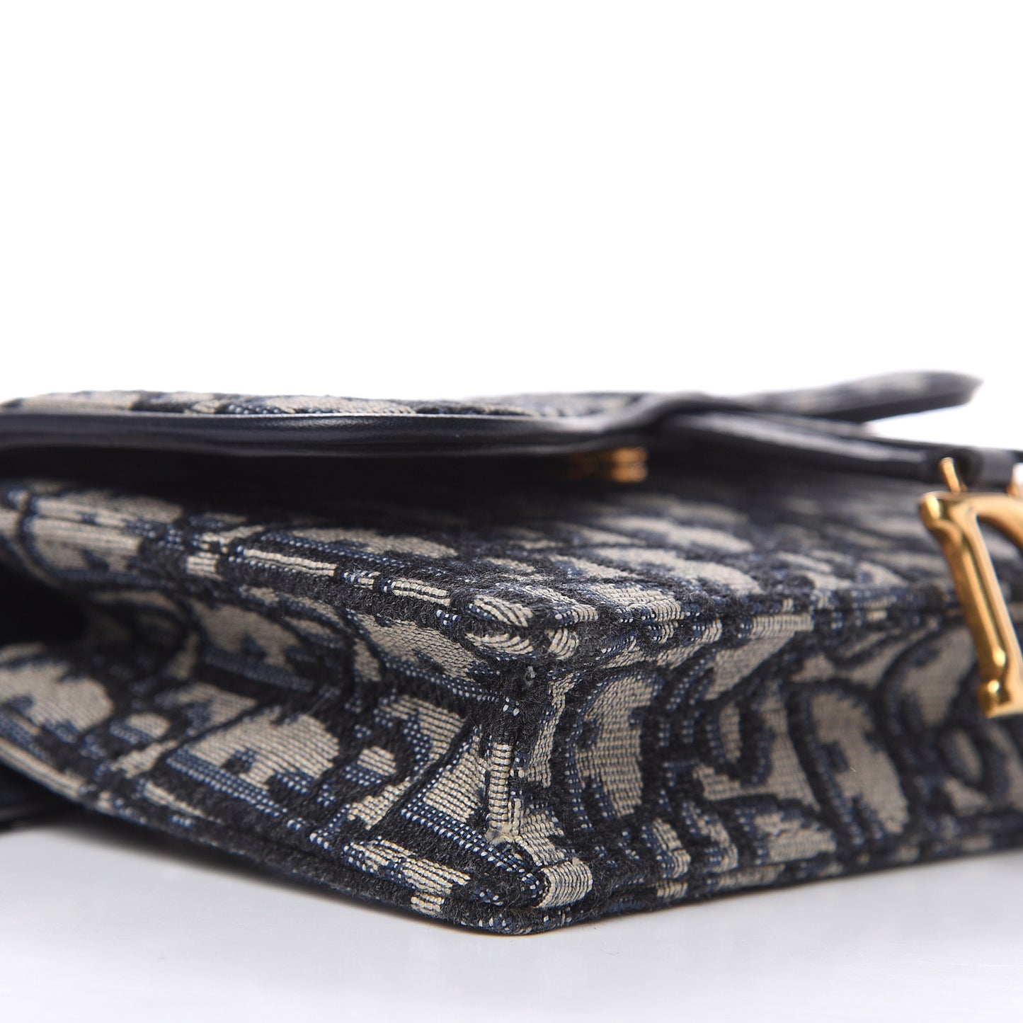 Oblique Saddle Belt Bag Blue