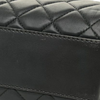 Chanel Lambskin Quilted Jumbo Coco Loop Flap Charcoal Grey 20 of 22