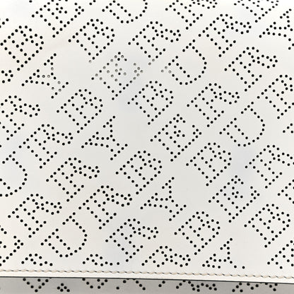Burberry Calfskin Perforated Hampshire Crossbody Chalk White 9 of 14