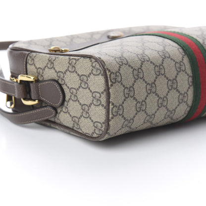 Gucci GG Supreme Monogram Web Small Ophidia Shoulder Bag Brown 7 of 8