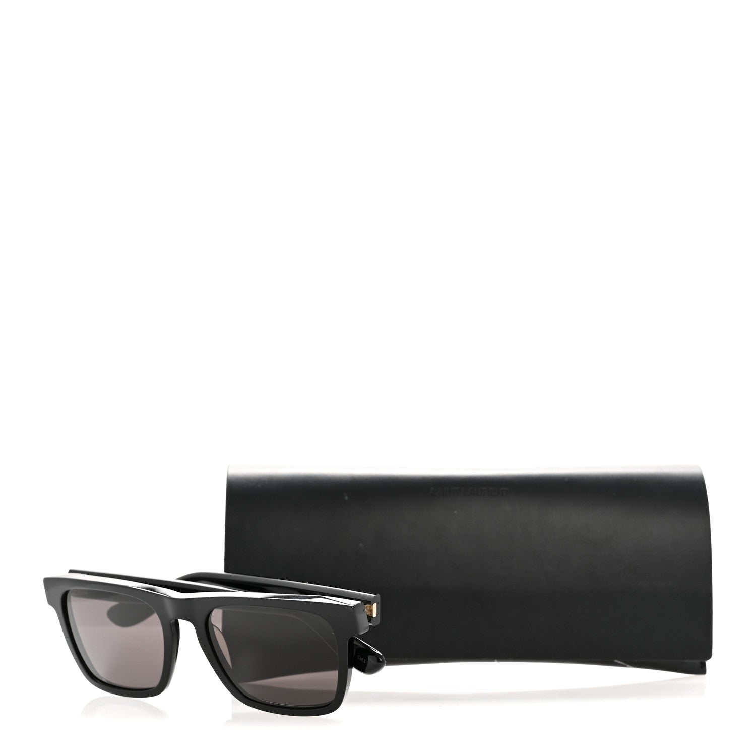 Saint Laurent Square Acetate SLM13 Sunglasses Black 8 of 8