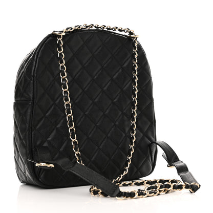 Chanel Caviar Quilted Medium Zip Around Backpack Black 3 of 10