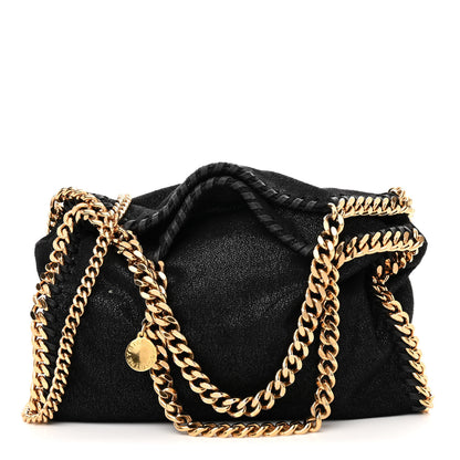 Stella McCartney Shaggy Deer Mini Falabella Fold Over Tote Black 1 of 10