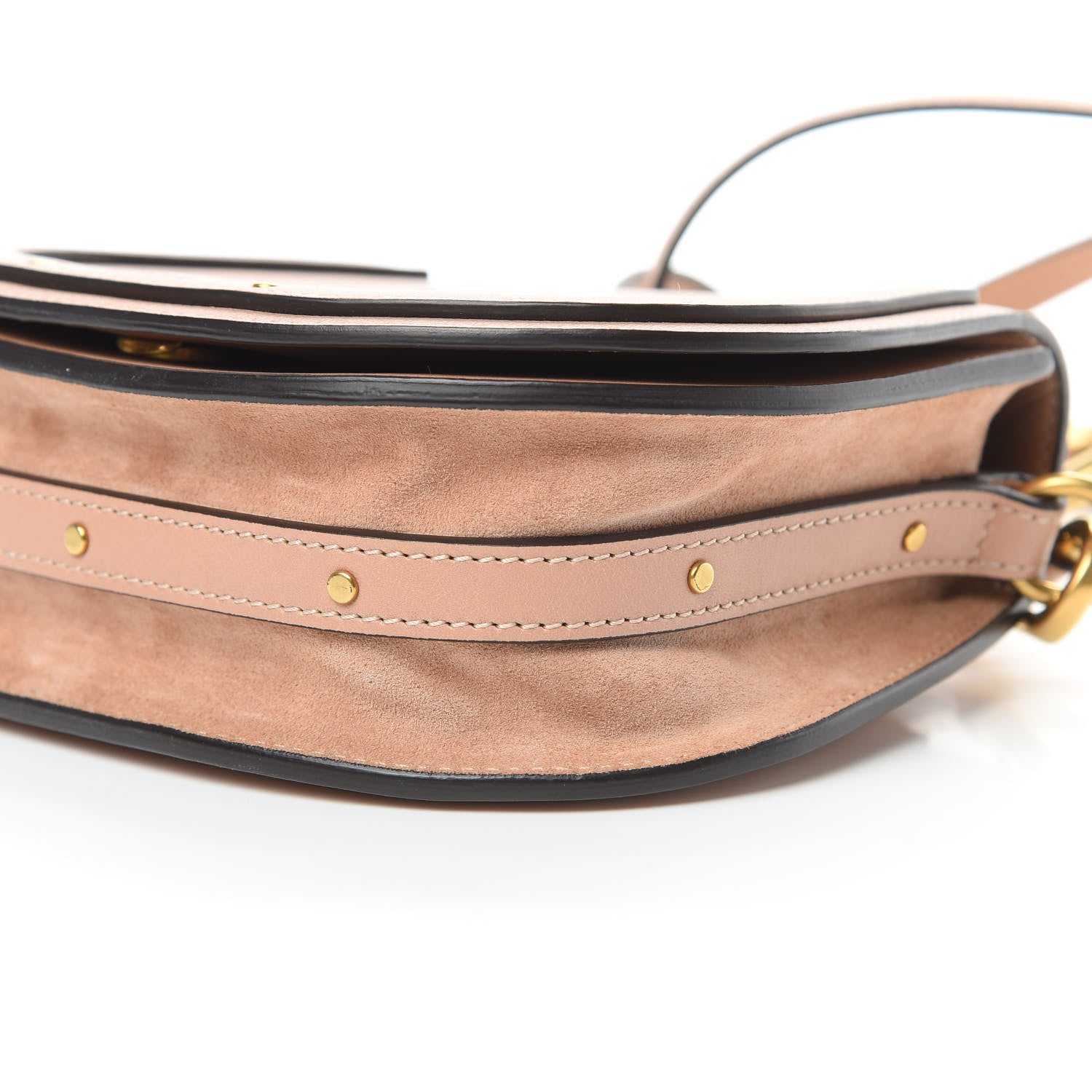 Chloe Calfskin Suede Small Nile Bracelet Bag Biscotti Beige 10 of 10