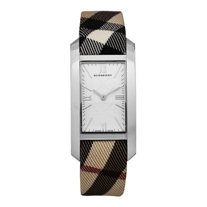Burberry Stainless Steel Calfskin 25mm Heritage Nova Check Quartz Watch BU1076 1 of 6
