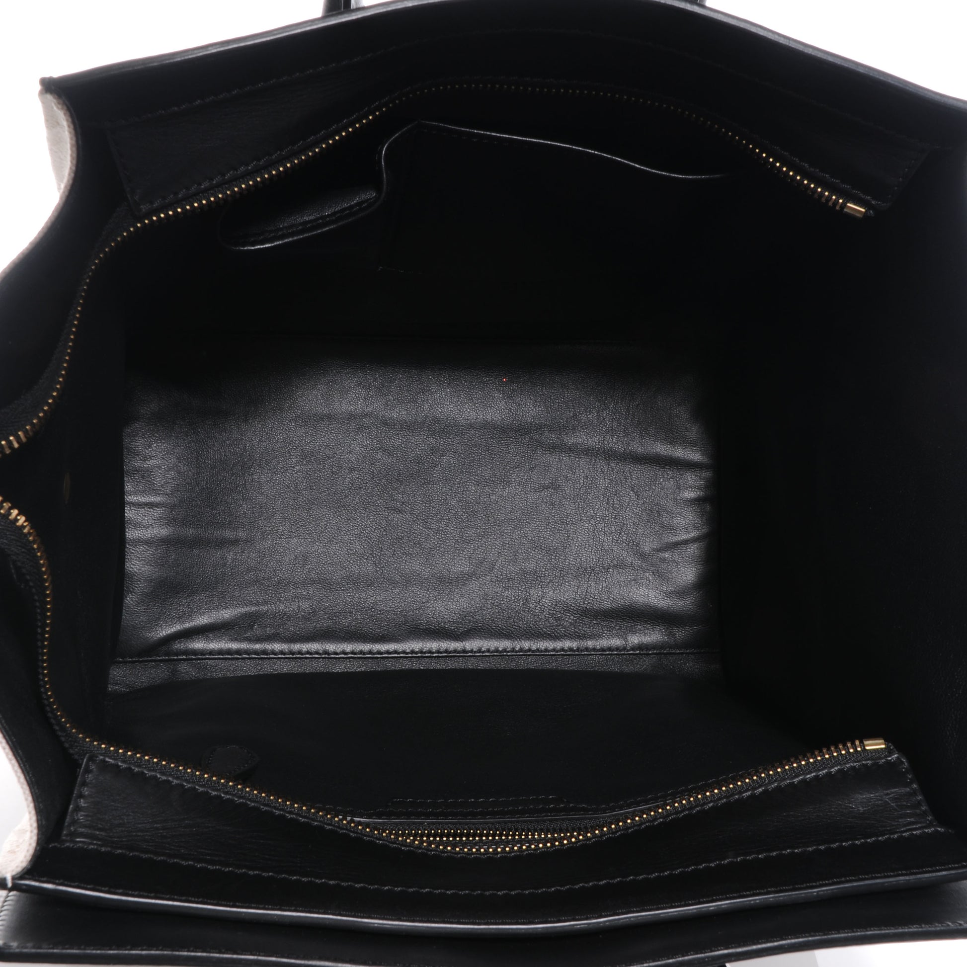 Celine Natural Canvas Smooth Calfskin Mini Luggage Cream 5 of 9