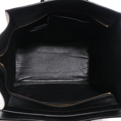 Celine Natural Canvas Smooth Calfskin Mini Luggage Cream 5 of 9