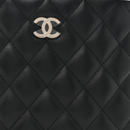 Chanel Lambskin Quilted Crossbody Bag Black 9 of 11