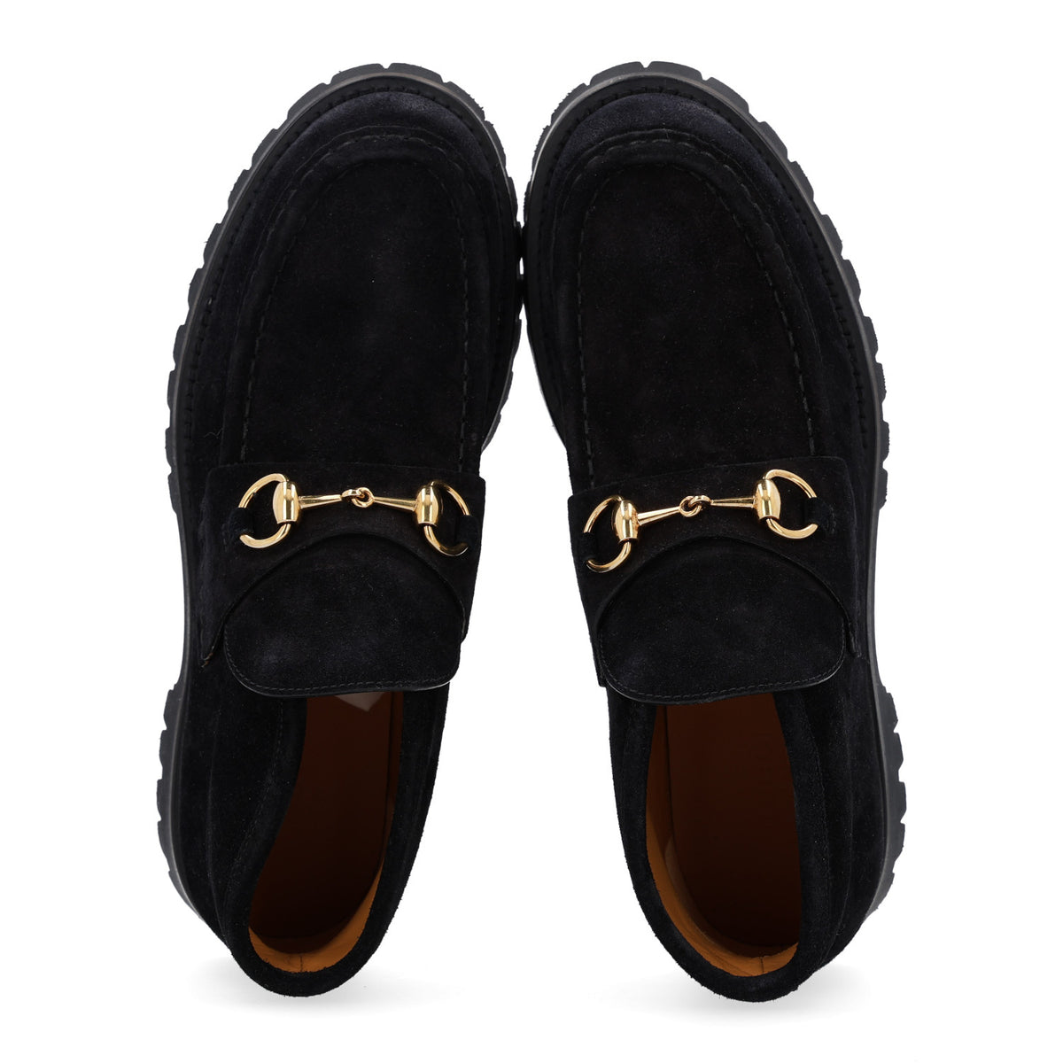 Suede Horsebit Womens Ankle Boots 38.5 Black