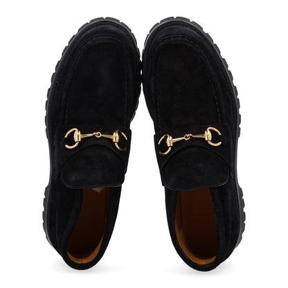 Gucci Suede Horsebit Womens Ankle Boots 38.5 Black 2 of 11