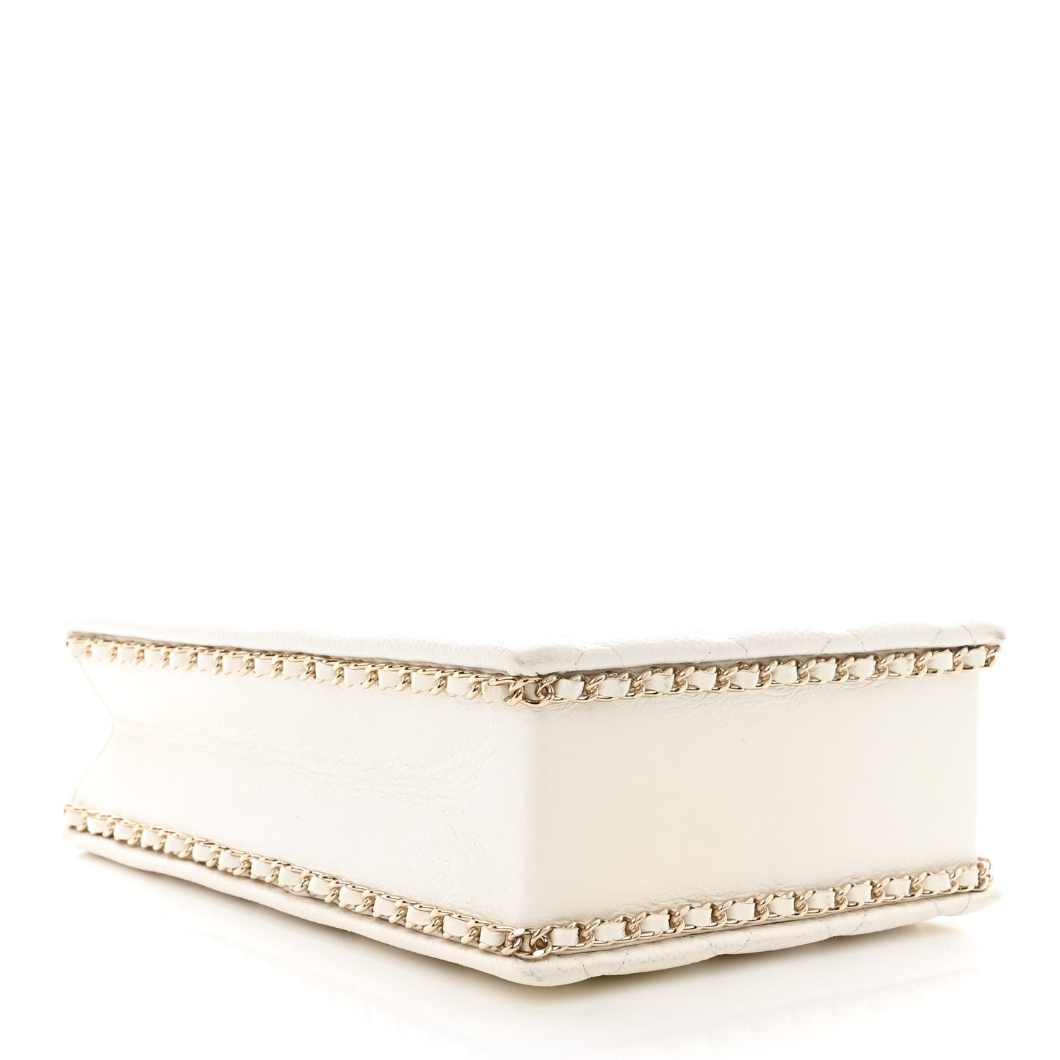 Chanel Caviar Quilted Evening Box Bag White 4 of 14