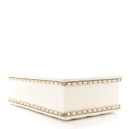 Chanel Caviar Quilted Evening Box Bag White 4 of 14
