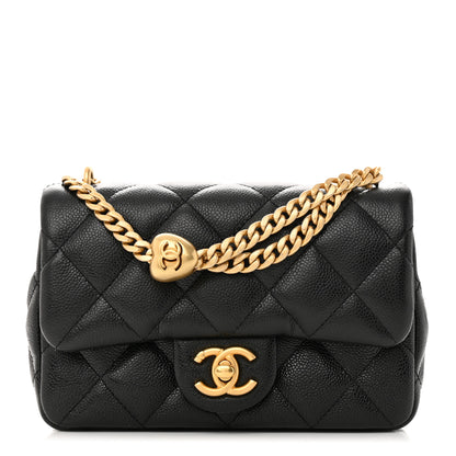 Chanel Caviar Quilted Mini Sweetheart Rectangular Flap Black 1 of 11
