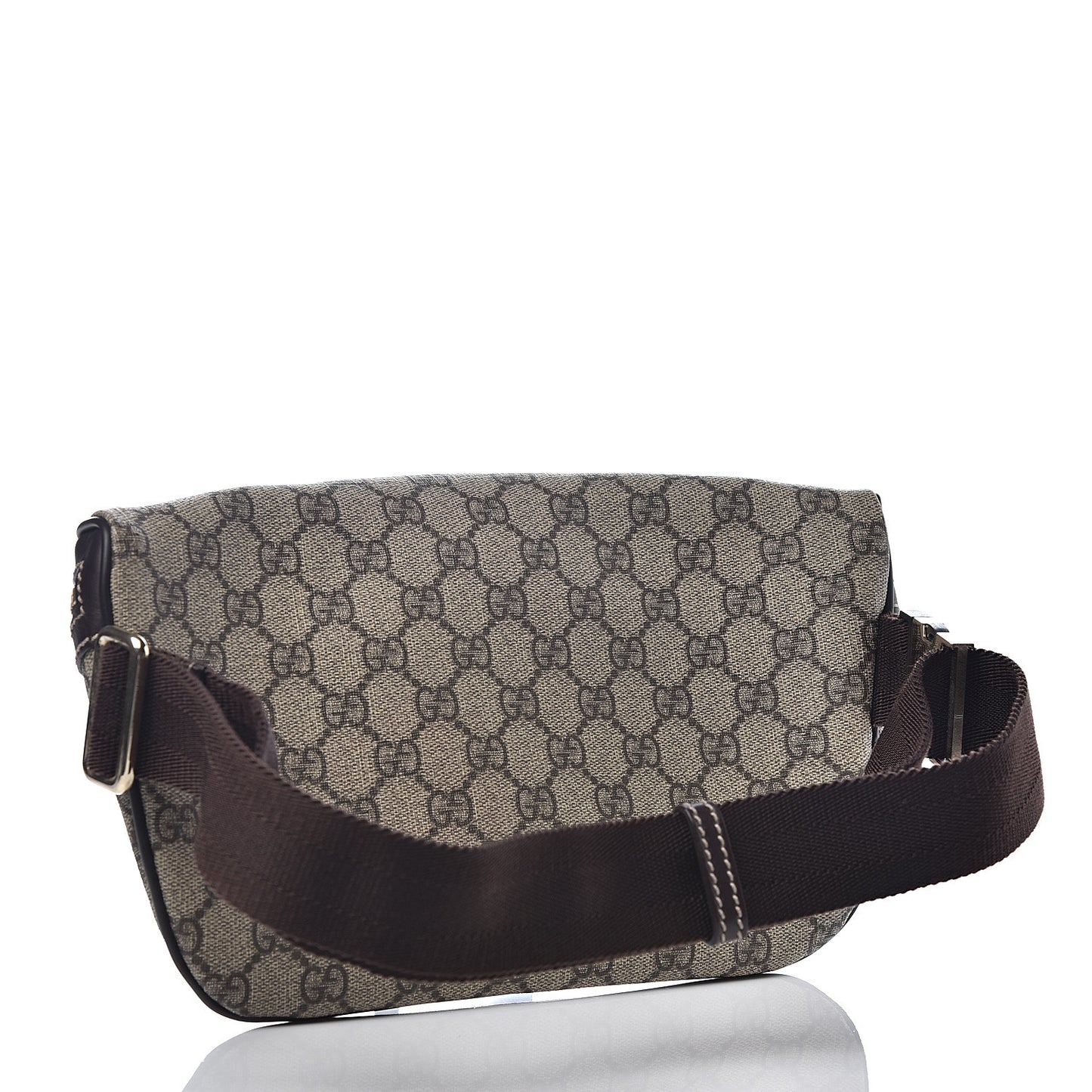 GG Plus Monogram Belt Bag Dark Brown