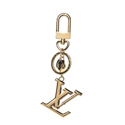 Louis Vuitton LV Facettes Bag Charm Key Holder Gold 1 of 3