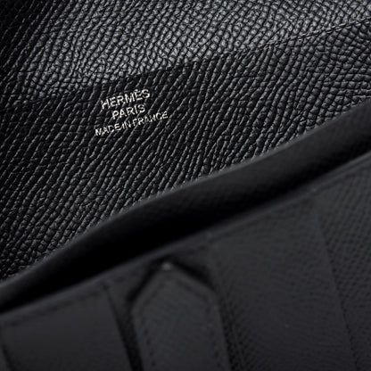 Hermes Epsom Bearn Gusset Wallet Black 7 of 7