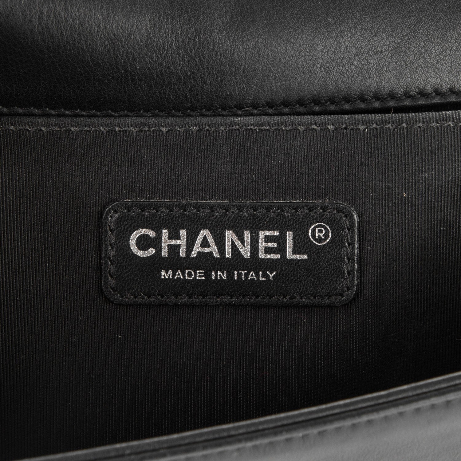 Chanel Calfskin Quilted Medium Boy Flap Black 6 of 7