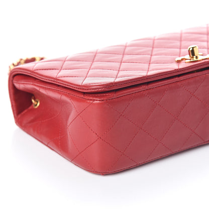 Chanel Lambskin Quilted Small Single Flap Red 10 of 12