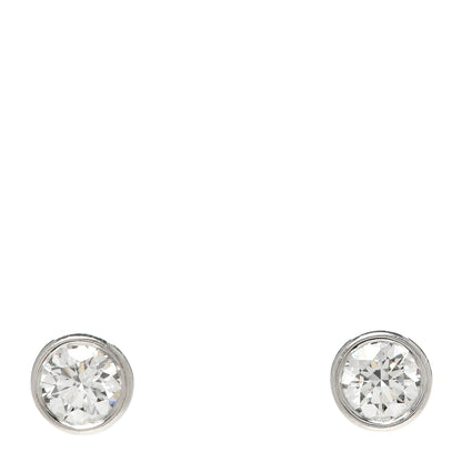 Tiffany Platinum Diamond .41ctw Elsa Peretti Diamonds By The Yard Earrings 1 of 5