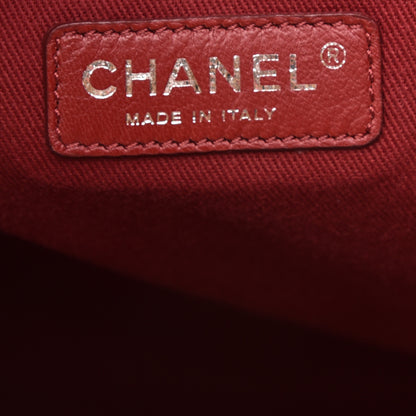 Chanel Canvas Large Deauville Tote Red 6 of 9