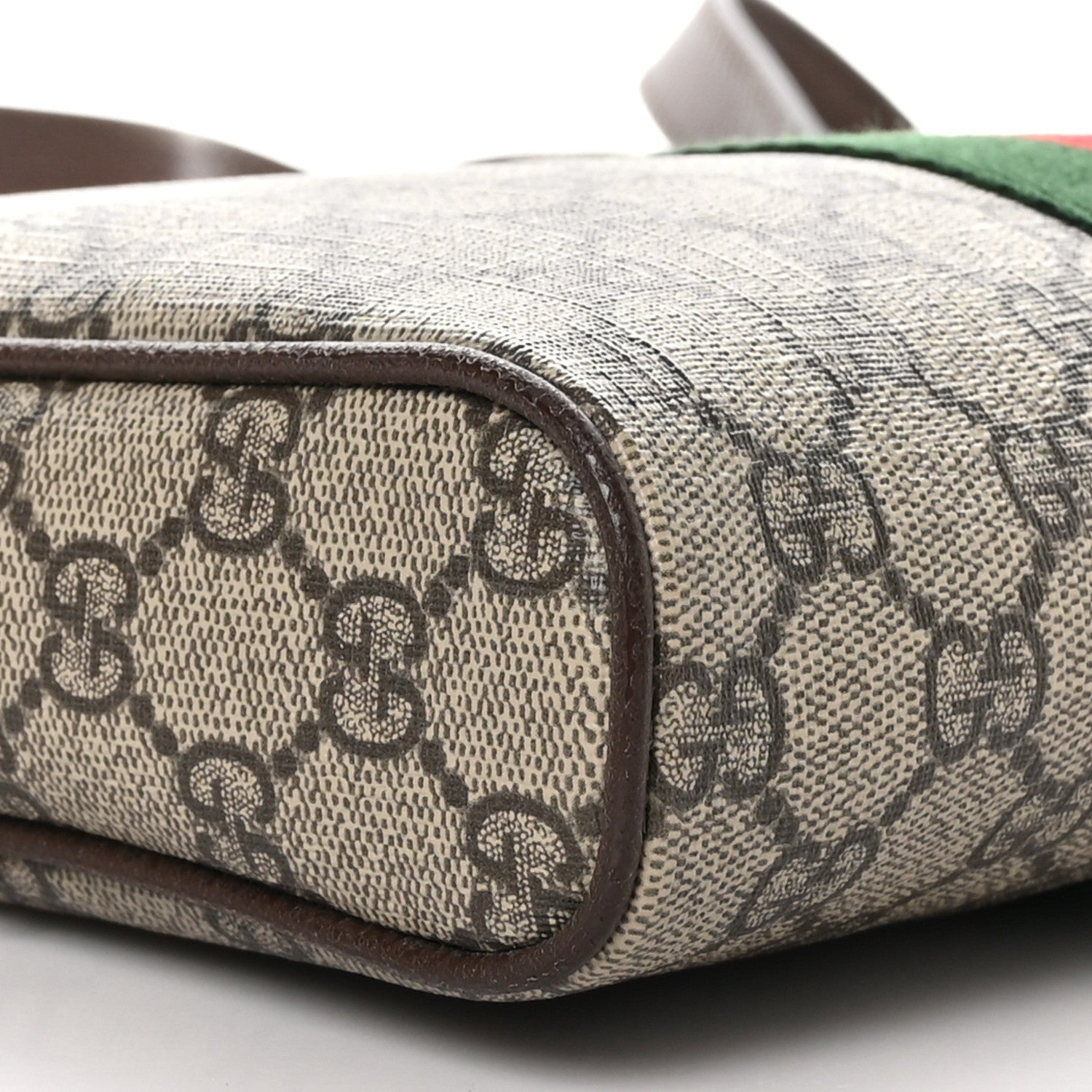 Gucci GG Supreme Monogram Web Small Ophidia Messenger Bag Brown 7 of 10