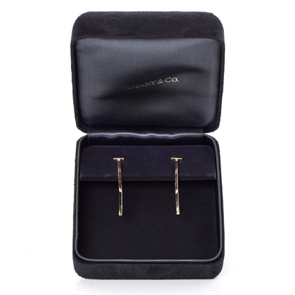 Tiffany 18K Rose Gold T Bar Earrings 5 of 5