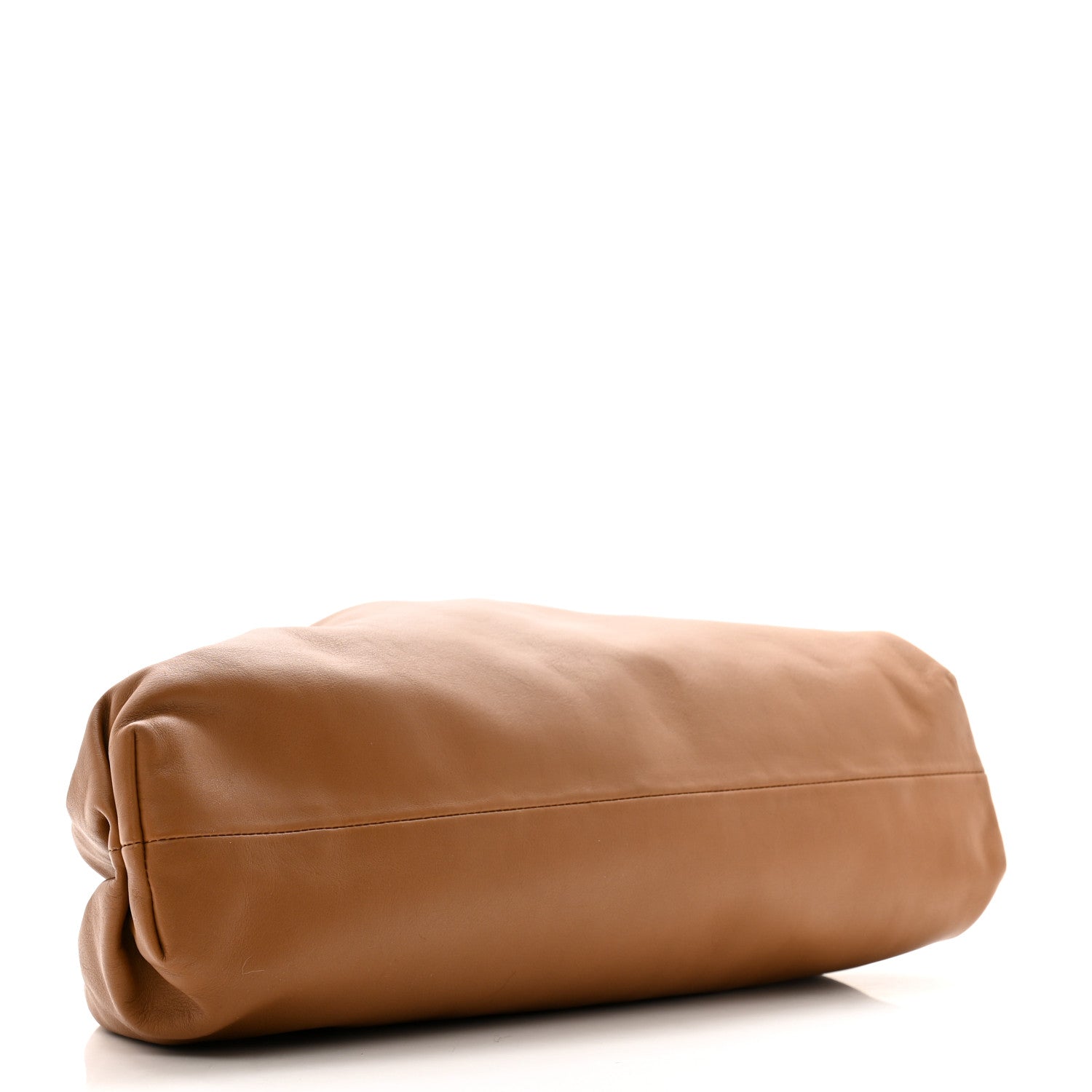 Bottega Veneta Smooth Butter Calf The Pouch Oversized Clutch Teak 4 of 9