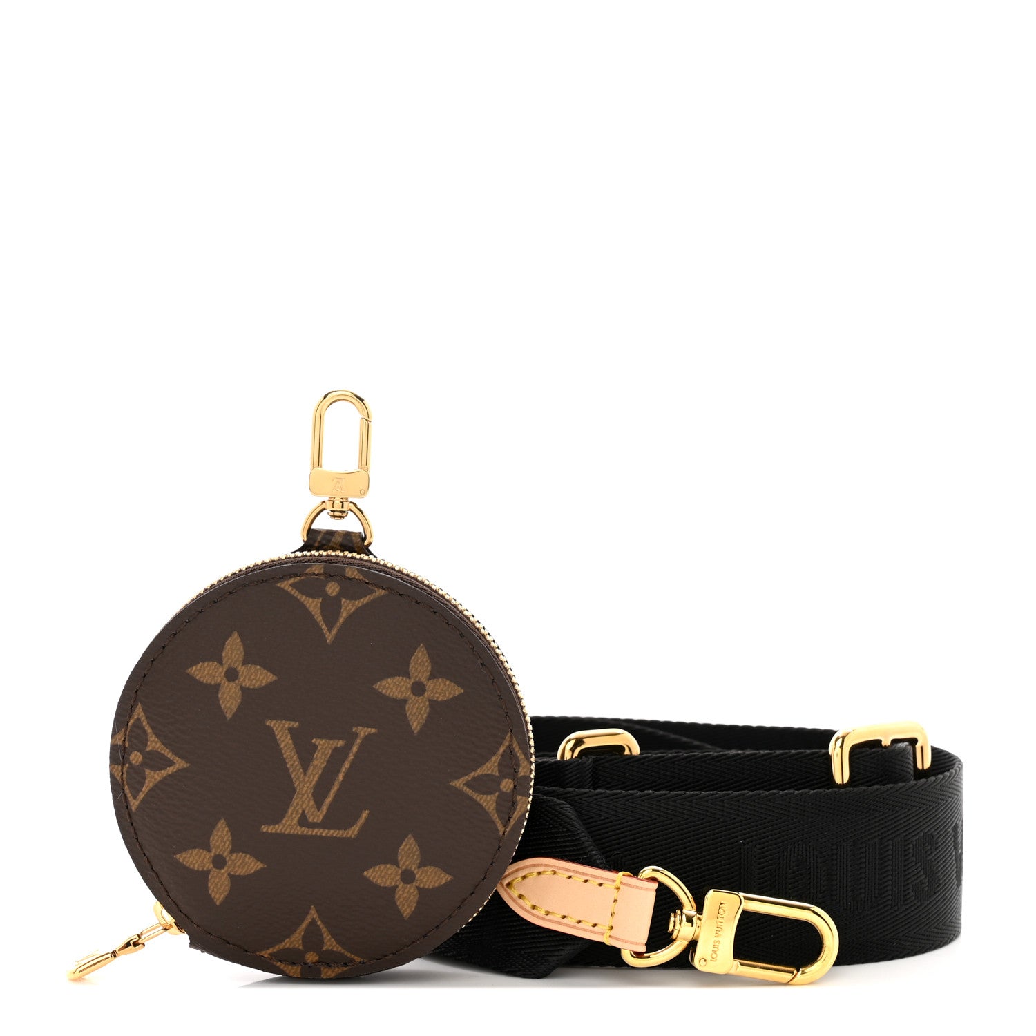 Louis Vuitton Monogram Multi Pochette Accessories Bandouliere Shoulder Strap Black 1 of 7