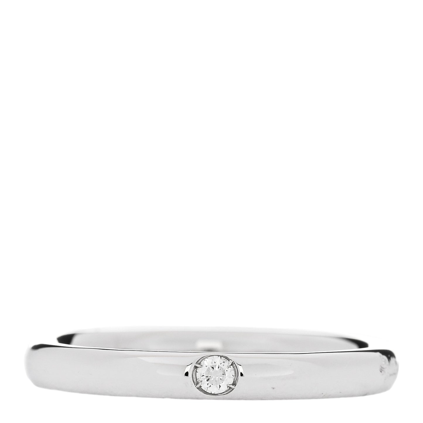 18K White Gold Diamond Lucciola Ring 52 6