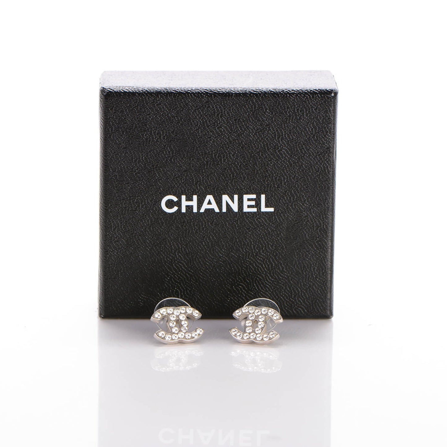 Crystal Timeless CC Earrings Silver