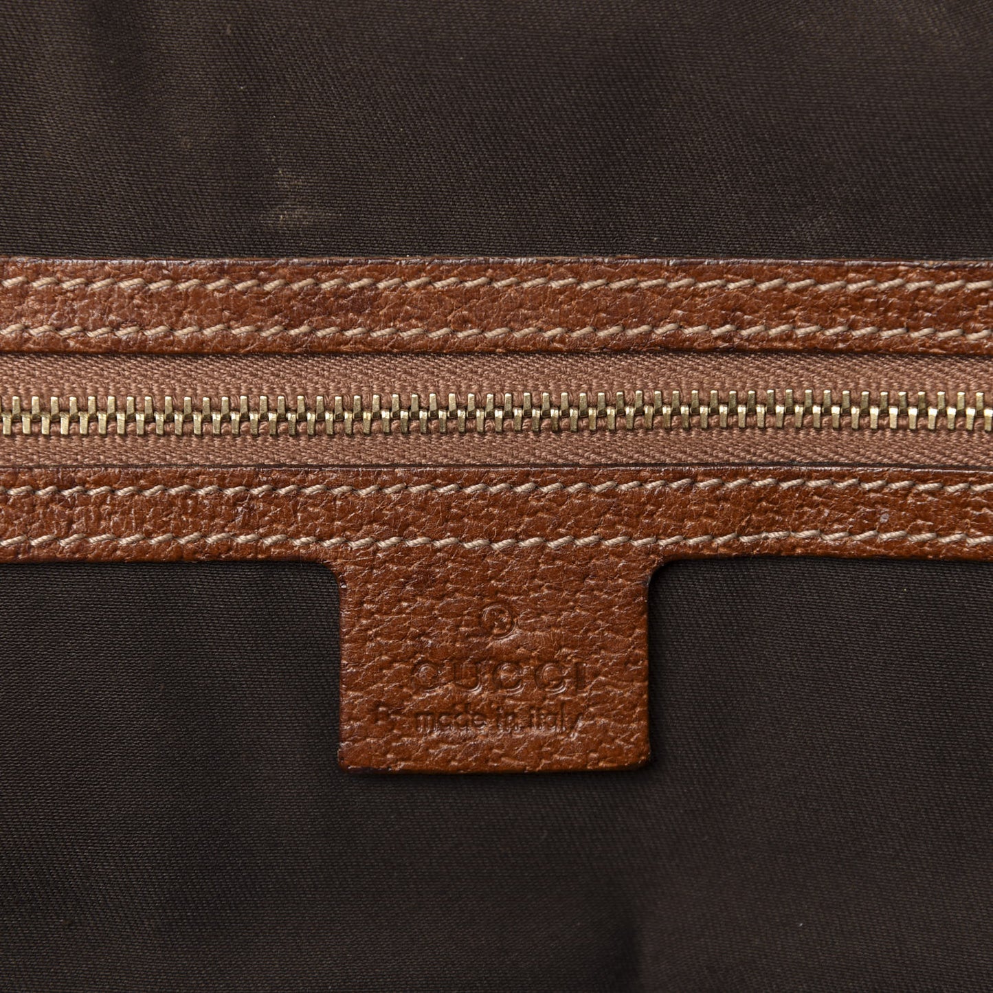 Monogram Canvas Bamboo Top Handle Bag Brown