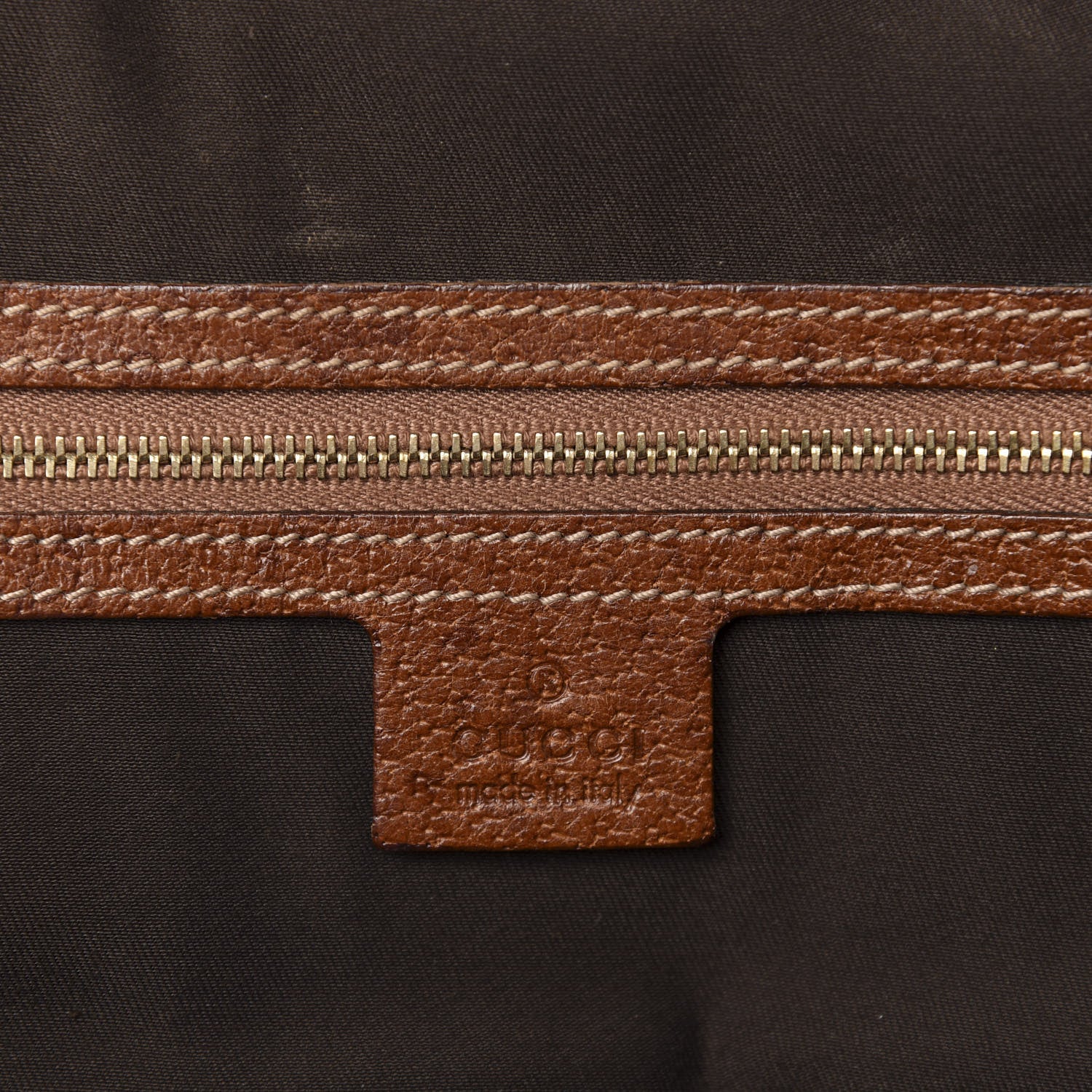 Gucci Monogram Canvas Bamboo Top Handle Bag Brown 11 of 13