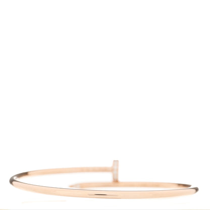 Cartier 18K Pink Gold Diamond Small Juste Un Clou Bracelet 16 2 of 3
