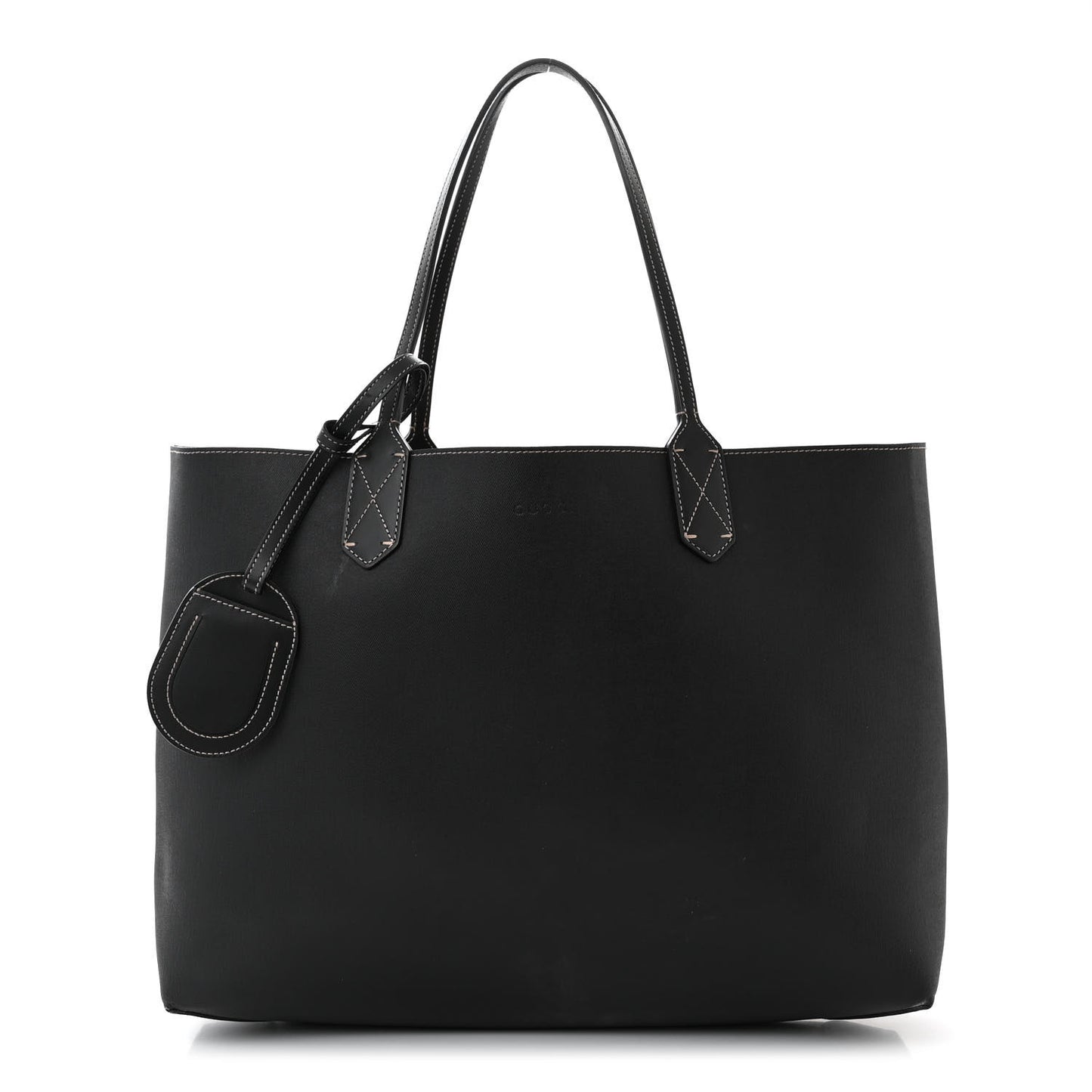 Calfskin GG Supreme Monogram Medium Reversible Tote Black