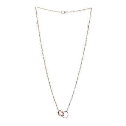 Cartier 18K Pink Gold Interlocking LOVE Necklace 3 of 6