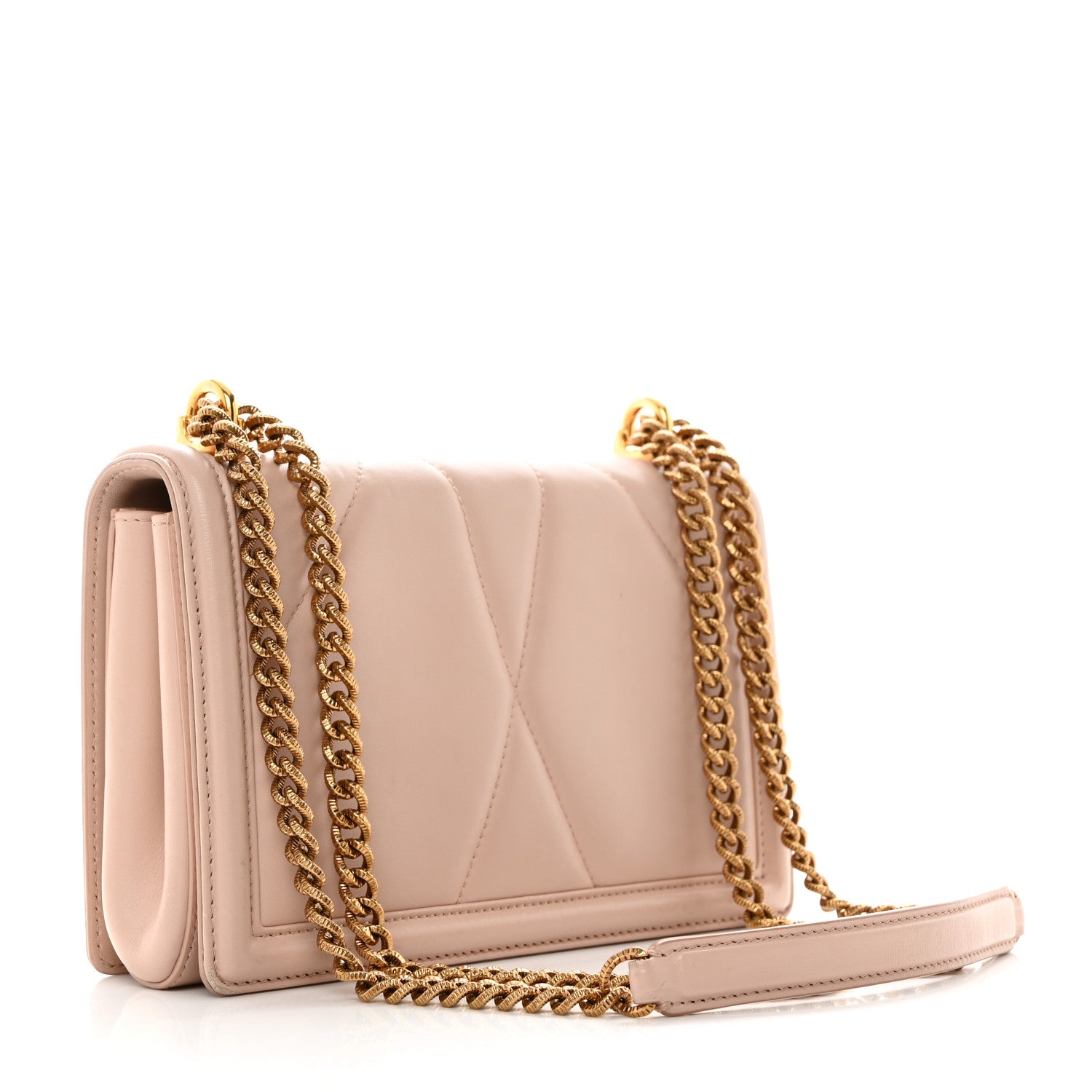 Dolce & Gabbana Calfskin Medium Devotion Crossbody Bag Cipria 3 of 9