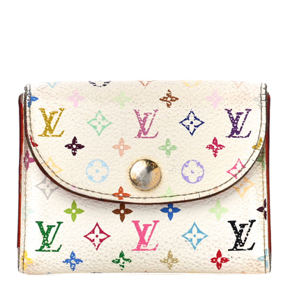 Louis Vuitton Monogram Multicolor Business Card Holder White Litchi 1 of 27