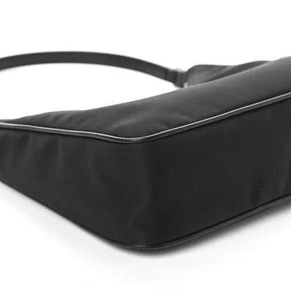 Prada Tessuto Nylon Saffiano Mini Re-Edition 2005 Bag Black 9 of 10