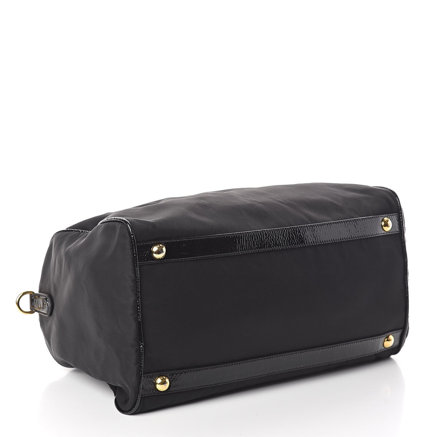 Prada Tessuto Nylon Vernice Bauletto Black 4 of 8