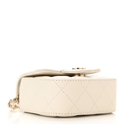 Chanel Caviar Quilted Mini Clutch With Chain White 4 of 12